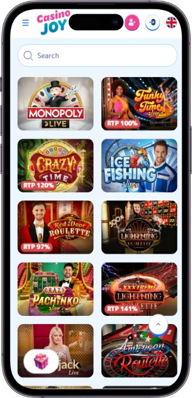CasinoJoy live casino