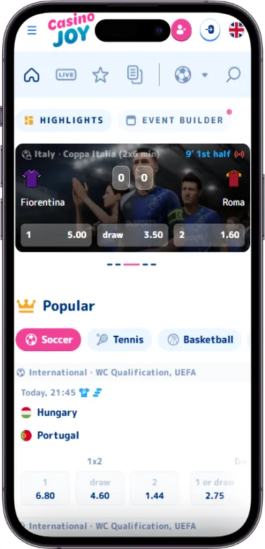 CasinoJoy sports