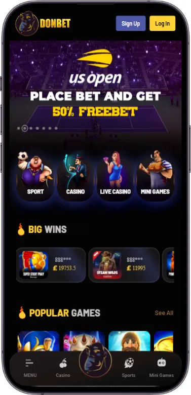 Donbet homepage