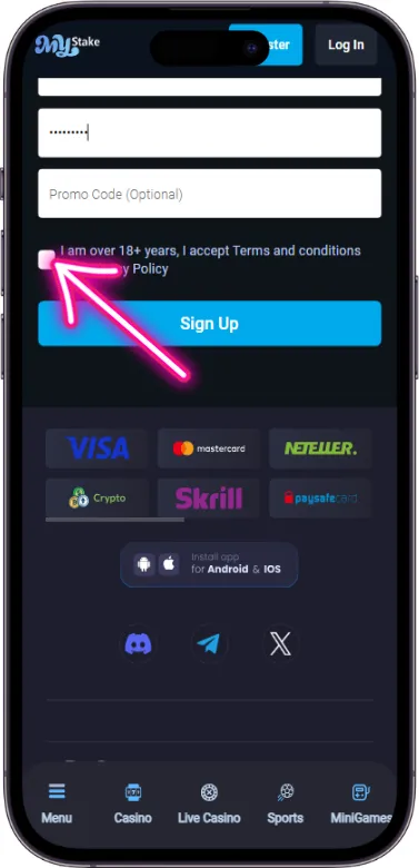 MyStake Casino terms