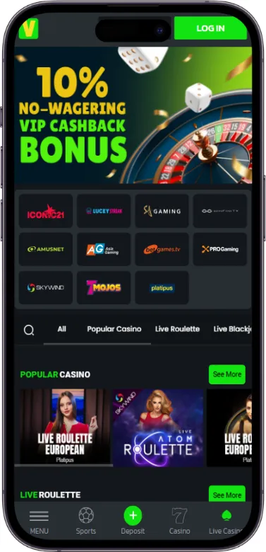 Velobet live casino