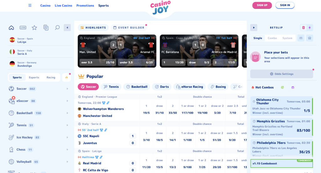 Sports Betting joycasino