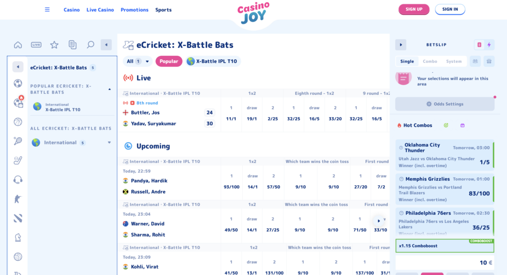 Esports Betting casinojoy